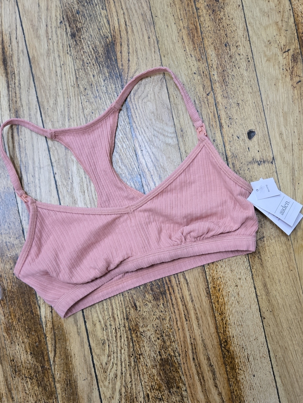 Amour Ribbed Bralette in Dusty Rose - Women Intimates
